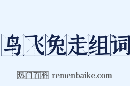 鸟飞兔走组词是什么意思的图片